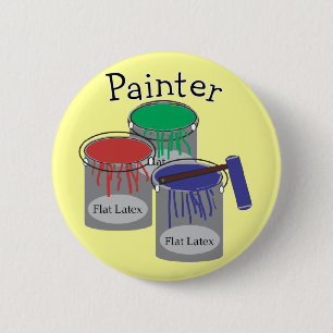 Badge Rond 5 Cm Les cadeaux professionnels de peintre, peinture