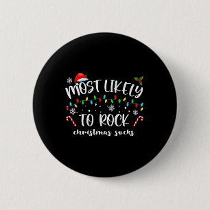 Badge Rond 5 Cm Les Chaussettes De Noël Les Plus Susceptibles De R
