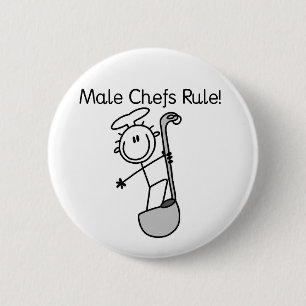 Badge Rond 5 Cm Les chefs masculins règnent