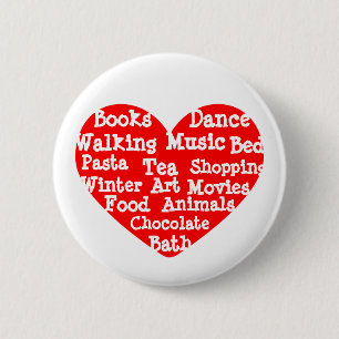 Badge Rond 5 Cm Les choses que j'aime
