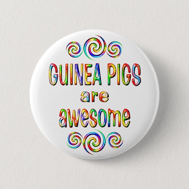 BADGE ROND 5 CM LES COBAYES SONT IMPRESSIONNANTS (Devant)