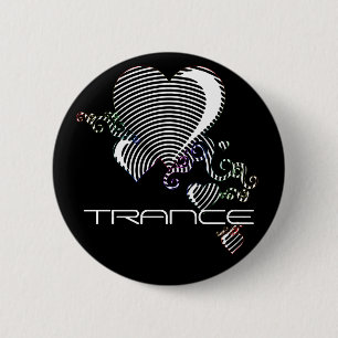 Badge Rond 5 Cm les coeurs se disputent. transe.