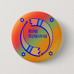 Badge Rond 5 Cm Les Cornes des Fêtes -