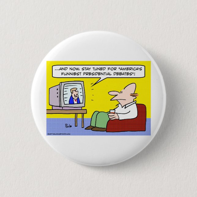 Badge Rond 5 Cm les discussions présidentielles les plus drôles (Devant)