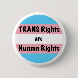 Badge Rond 5 Cm Les droits TRANS sont des droits humains