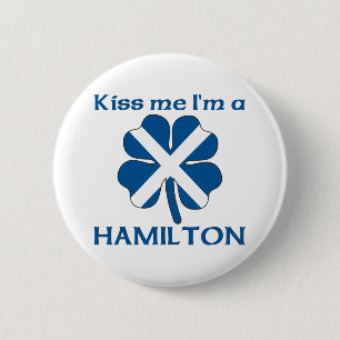 Badge Rond 5 Cm Les écossais personnalisés m'embrassent que je