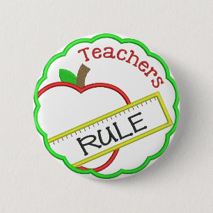 Badge Rond 5 Cm Les enseignants règnent