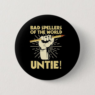 Badge Rond 5 Cm Les Épineurs Du Monde Untie Dyslexique Awar
