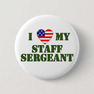Badge Rond 5 Cm Les ETATS-UNIS AMOUR - sergent