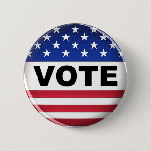 Badge Rond 5 Cm Les Etats-Unis vont vote - bouton