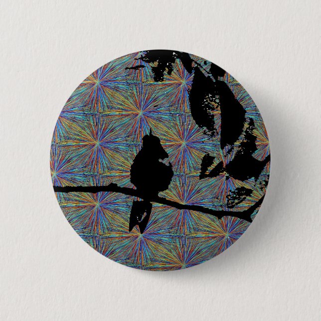 Badge Rond 5 Cm Les feux d'artifice des colibris (Devant)