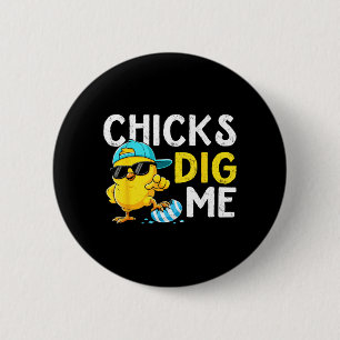 Badge Rond 5 Cm Les filles adorent drôle pour enfant garçon tout-p