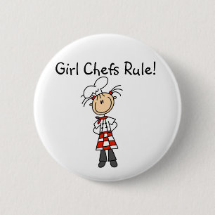 Badge Rond 5 Cm Les filles chefs règnent