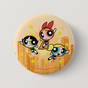 Badge Rond 5 Cm Les filles puissantes sauvent la journée