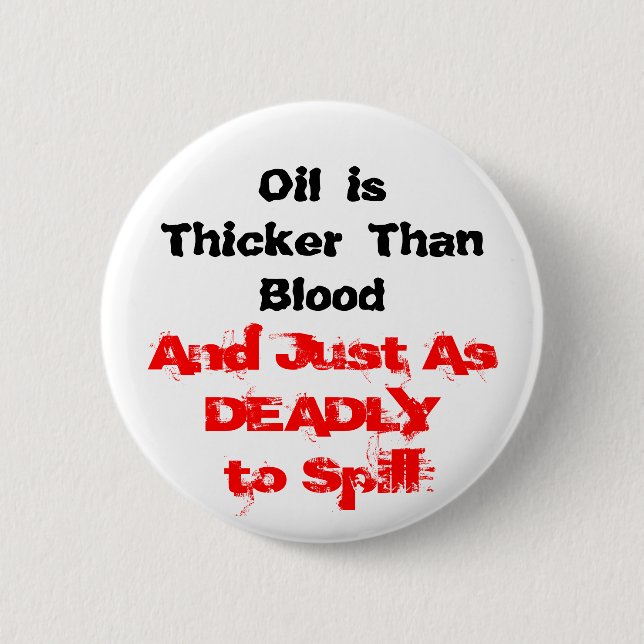 Badge Rond 5 Cm Les flaques d'huile sont mortelles (Devant)
