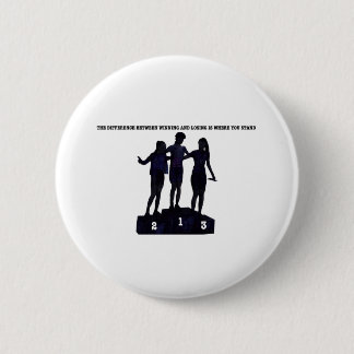 Badge Rond 5 Cm Les Gagnants Se Retiennent Au-Dessus Sur Le Podium