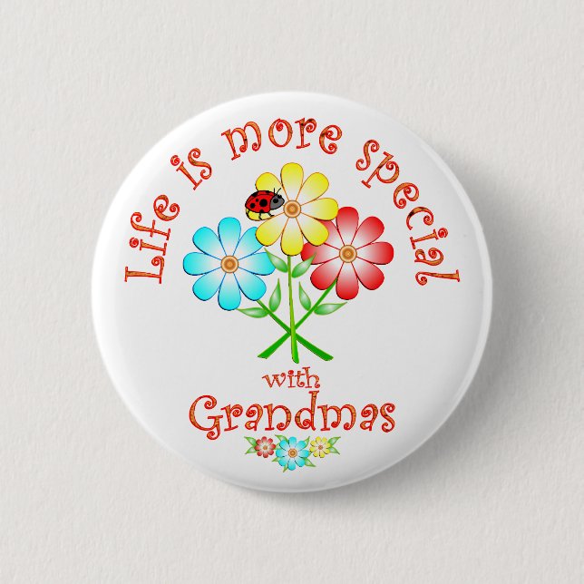 Badge Rond 5 Cm Les grand-mamans sont spéciales (Devant)