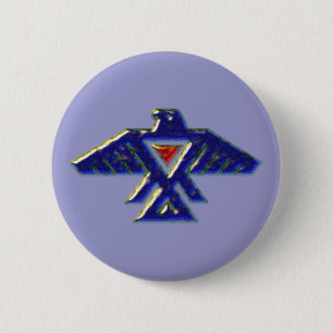 Badge Rond 5 Cm Les Indiens natifs américains