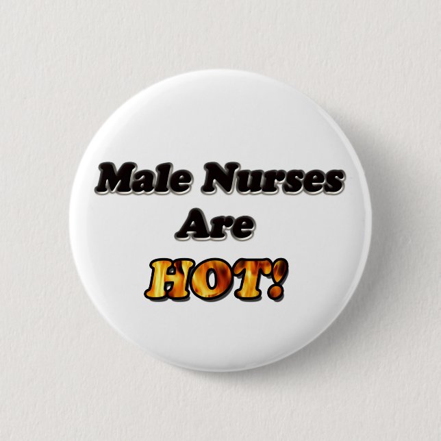 Badge Rond 5 Cm Les infirmières masculines sont chaudes (Devant)