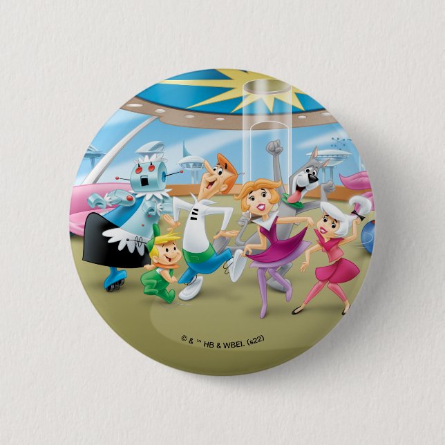 Badge Rond 5 Cm Les Jetsons | Family Dance Party (Devant)