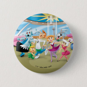 Badge Rond 5 Cm Les Jetsons Family Dance Party