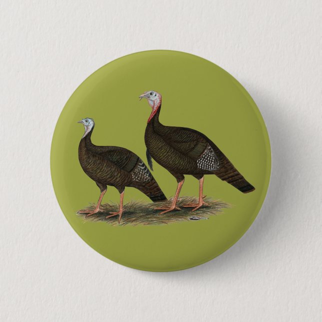 Badge Rond 5 Cm Les Jeunes Filles de Turkeys (Devant)