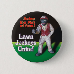 Badge Rond 5 Cm Les jockeys de pelouse unissent !