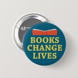 Badge Rond 5 Cm Les livres changent des vies