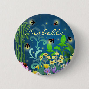 Badge Rond 5 Cm Les lucioles