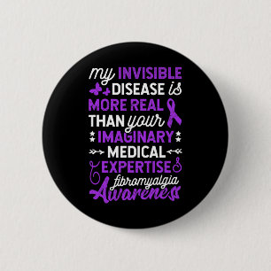 Badge Rond 5 Cm Les maladies invisibles sont plus réelles