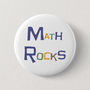 Badge Rond 5 Cm Les maths basculent le bouton