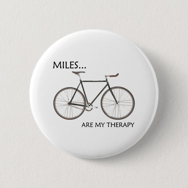Badge Rond 5 Cm Les MIles sont ma thérapie (Devant)