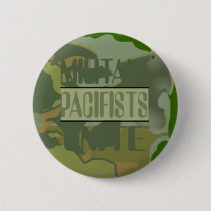 Badge Rond 5 Cm Les pacifistes militants unissent le bouton