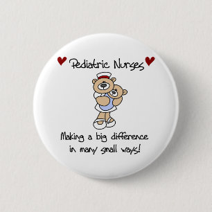 Badge Rond 5 Cm Les pédiatres d'ours font une différence