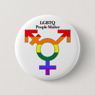 Badge Rond 5 Cm Les personnes LGBTQ comptent