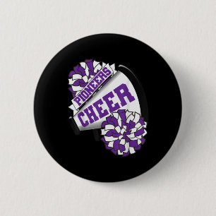 Badge Rond 5 Cm Les Pionniers encouragent l'esprit de cheerleading