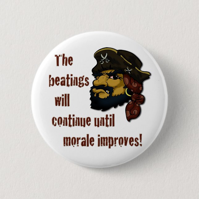 Badge Rond 5 Cm LES Pirates RÈGNENT ! (Devant)