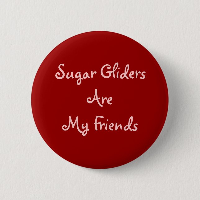 Badge Rond 5 Cm Les Planeurs À Sucre Sont Mes Amis (Devant)