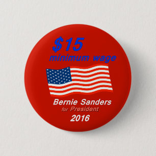 Badge Rond 5 Cm Les ponceuses de Bernie soutient le salaire