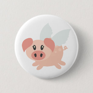 Badge Rond 5 Cm Les porcs pourraient voler