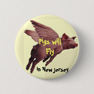 Badge Rond 5 Cm Les PORCS VOLENT, des porcs voleront, dans nouveau