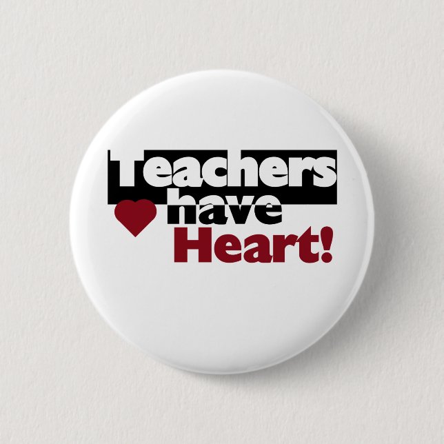 Badge Rond 5 Cm Les professeurs ont le coeur (Devant)