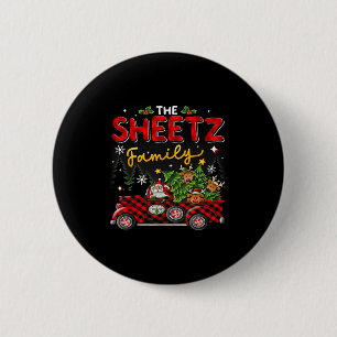 Badge Rond 5 Cm Les Pyjamas de Noël Assortis de la Famille Sheetz