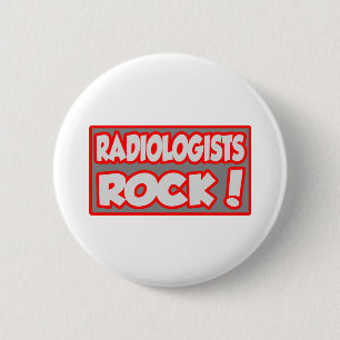 Badge Rond 5 Cm Les radiologues Rock !