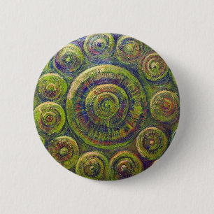 Badge Rond 5 Cm Les roues (symbolisme géométrique religieux)