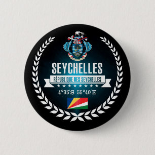 Badge Rond 5 Cm Les Seychelles