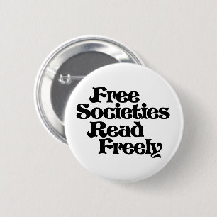 Badge Rond 5 Cm Les sociétés libres lisent librement