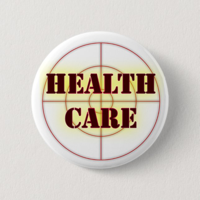Badge Rond 5 Cm Les soins de santé 2008 d'élection publient le (Devant)