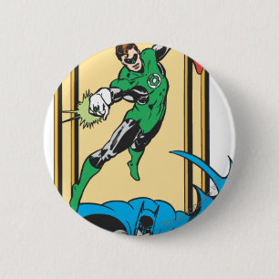 Badge Rond 5 Cm Les super-héros en action