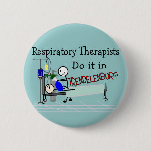 Badge Rond 5 Cm Les thérapeutes respiratoires le font dans